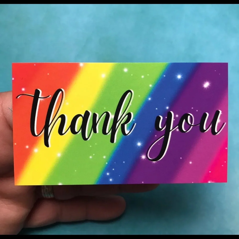 4x$20 // 30 mixed thank you cards size 3.5”x2.